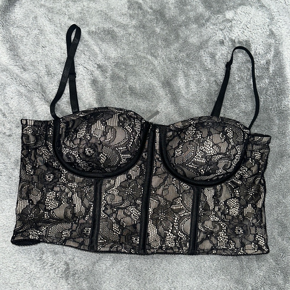 Laced Zipper Bralette!